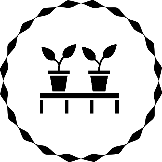 Schwarz-weiße geometrische Form