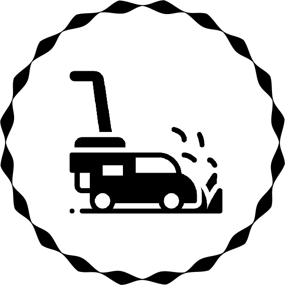 Schwarz-weiße geometrische Form